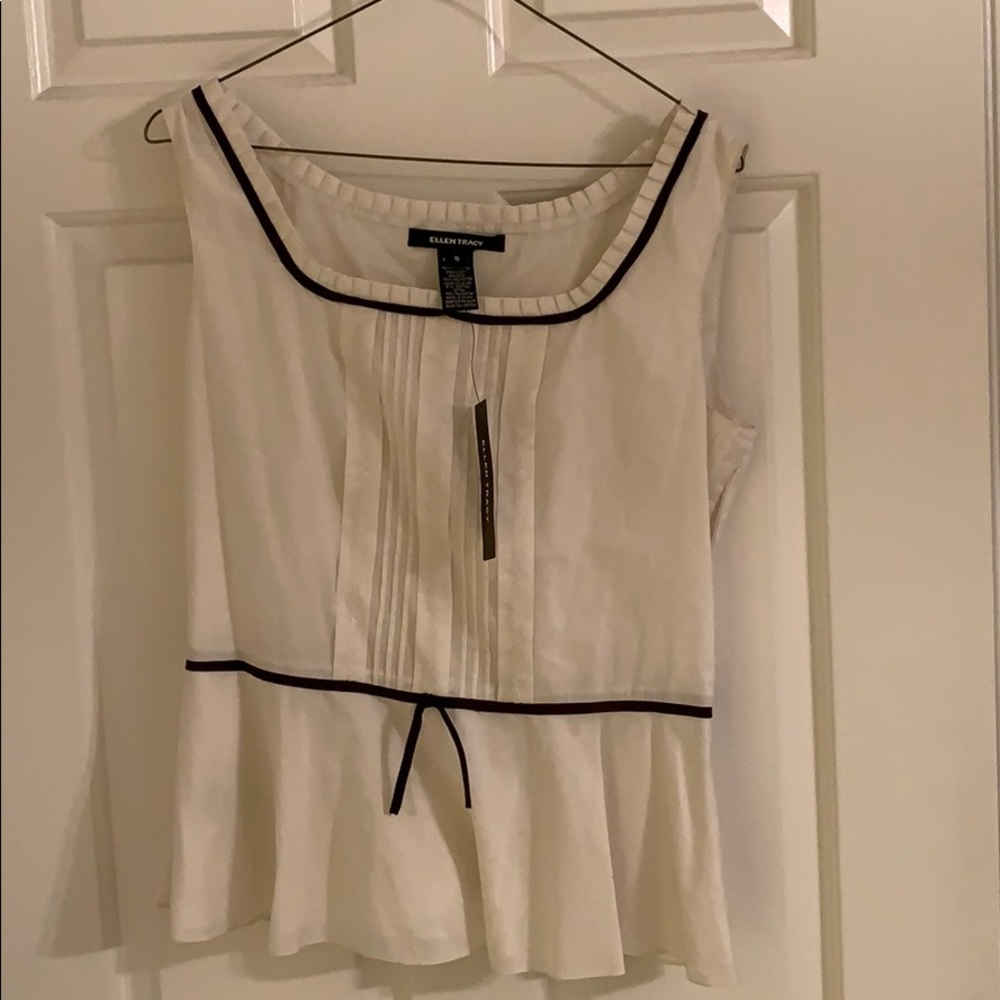 Ellen Tracy peplum top